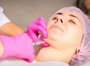 dolna część twarzy - podwójny podbrudek