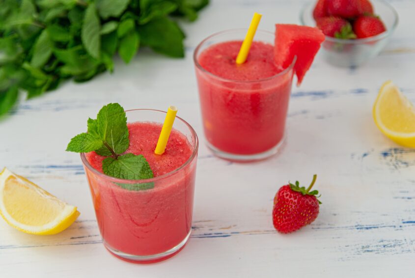 Chłodnik arbuzowo-truskawkowy