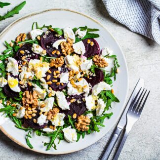 Sałatka z pieczonych buraków z fetą