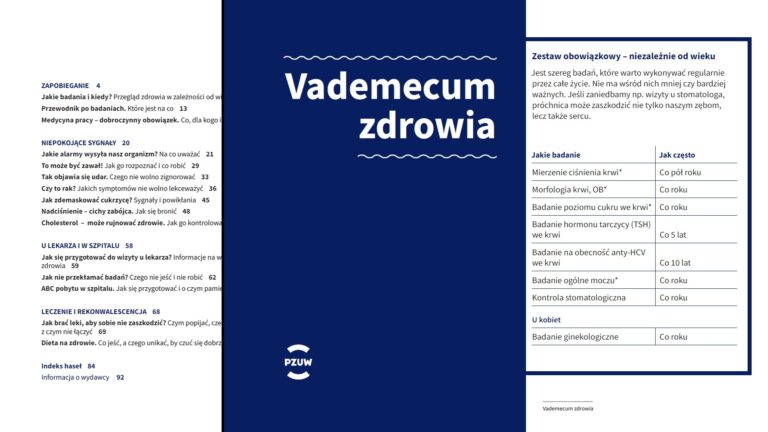 Bezpłatny poradnik dla pacjentów „Vademecum zdrowia”