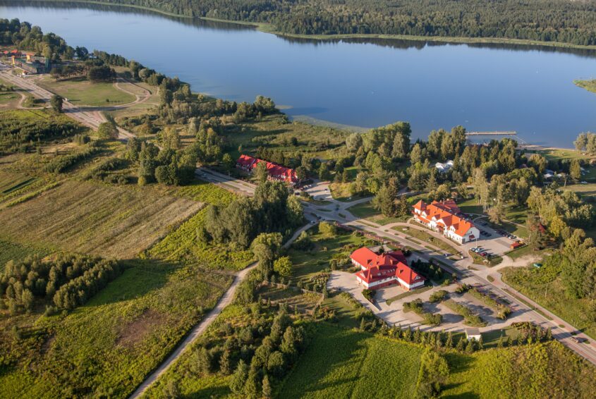 Panorama na jezioro Goldap