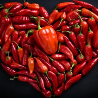czerwone warzywa na walentynki